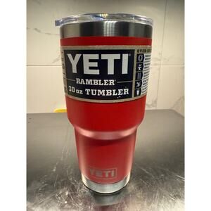 NWT YETI Rambler 30 oz Tumbler with MagSlider Lid – Rescue Red